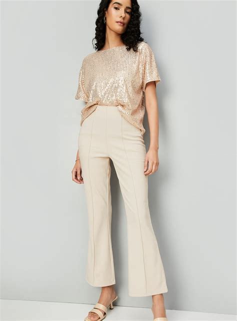 Buy Kalki x Max Women Flared Knit Trousers Online at just Rs. 999.0 ...