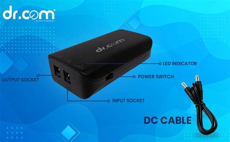 dr.com Smart UPS Mini Size 6000mAh Battery 4 Hours uninterrupted Power ...