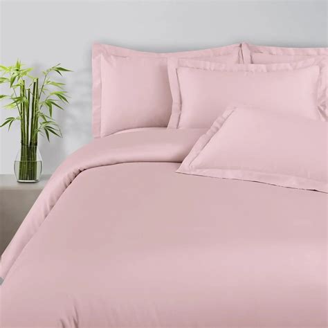 Baby Pink Bamboo Bed Sheet, King Size Bamboo Sheet with 2 Pillow Covers ...