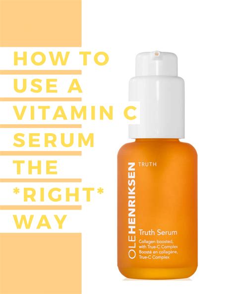 When To Use Vitamin C Serum