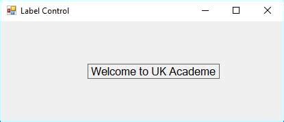 Label Control 的图像结果