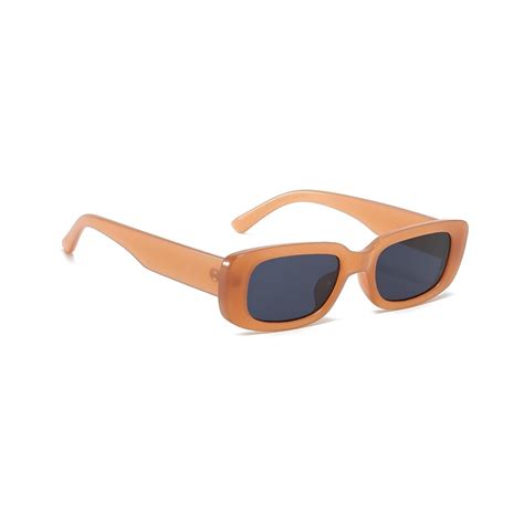 4Flaunt Rectro Series Retro Rectangular Sunglasses - Orange