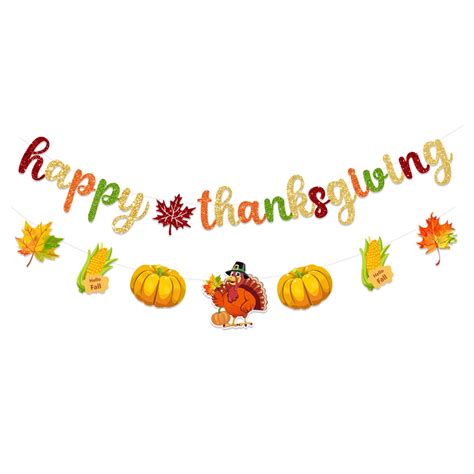 Happy Thanksgiving Banner Clip Art