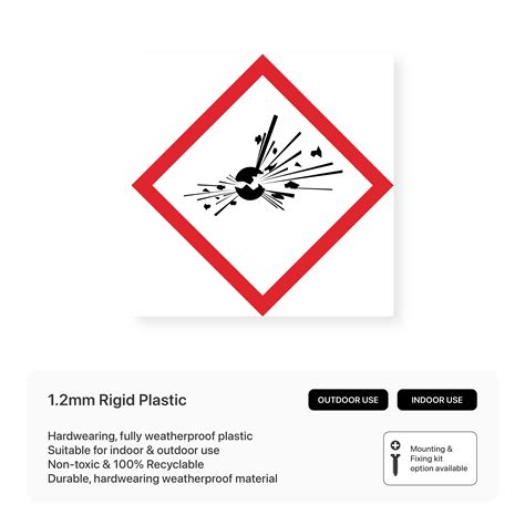 Explosive Hazard Sign 的图像结果