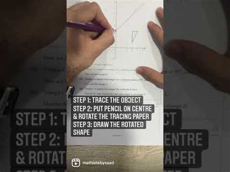Image result for Using Tracing Paper to Describe Rotation