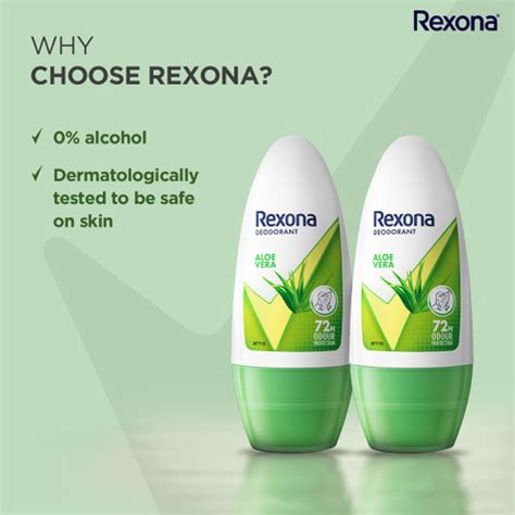 Rexona Aloe Vera Underarm Roll On Deodorant Deodorant Roll-on - For ...