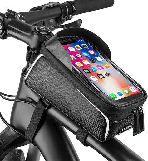 GR GOLDEN RIDERS | TRIVAX | Bicycle Front Frame Bag for Mobile Phone ...