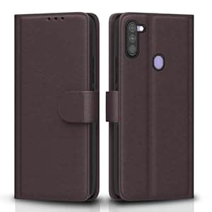 Pikkme Samsung Galaxy M11 Flip Case Leather Finish | Inside TPU with ...