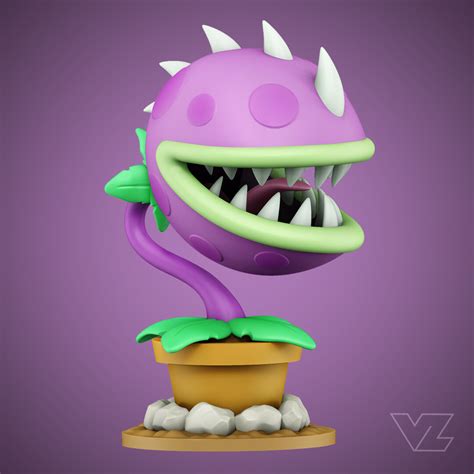 ArtStation - "Chomper" Plants vs Zombies 3D Fanart