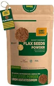 SHWET SWARNA Pure Natural Flax Seeds Powder Alsi Powder Herbal ...