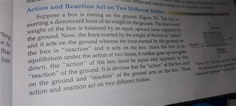 to show the action and reaction forces acting on two diffrent objects ...