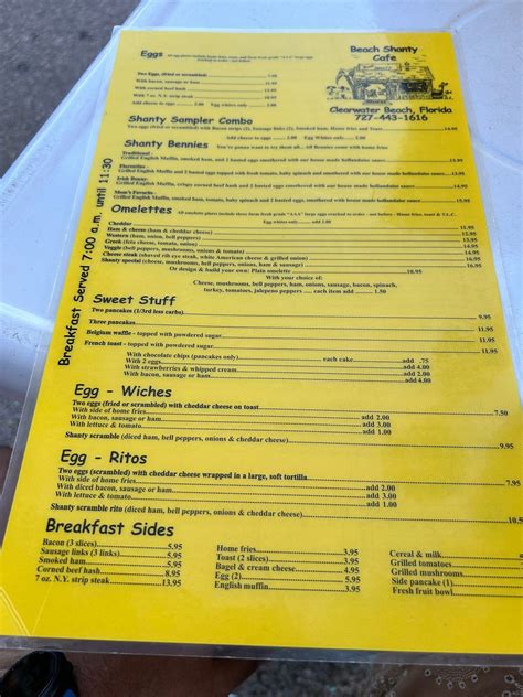 BEACH SHANTY CAFE, Clearwater - Clearwater Beach - Restaurant Reviews ...