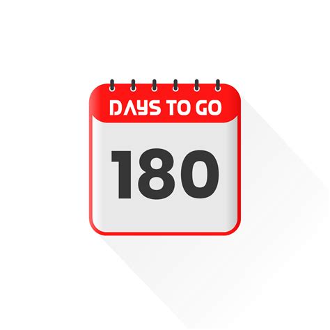 Countdown icon 180 Days Left for sales promotion. Promotional sales ...