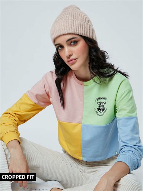 Buy Official Harry Potter: House Colour Block Women Sweatshirts Online