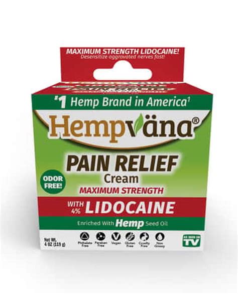 Hempvana Lidocaine Pain Relief Cream - Hamrick's Shop