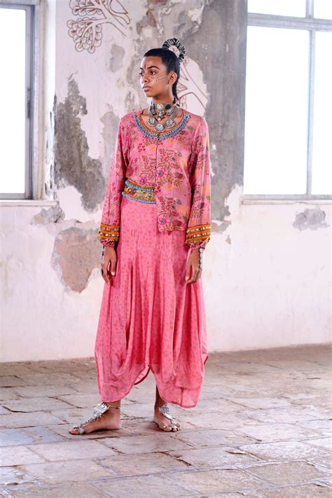 Shirt + godet skirt - Pink – Sonam Luthria