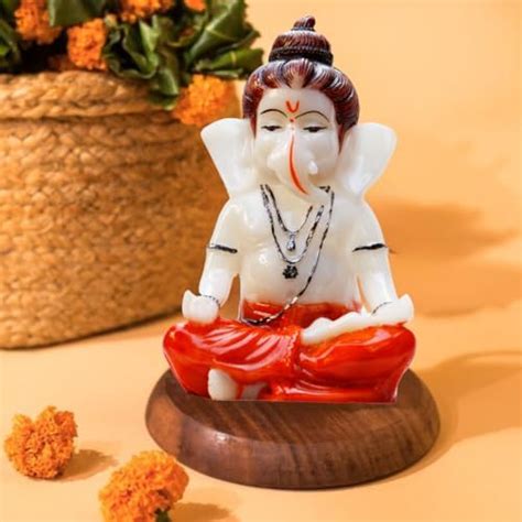 BECKON VENTURE Hindu Lord Ganpati Ganesha ji Idol Murti Decorative ...