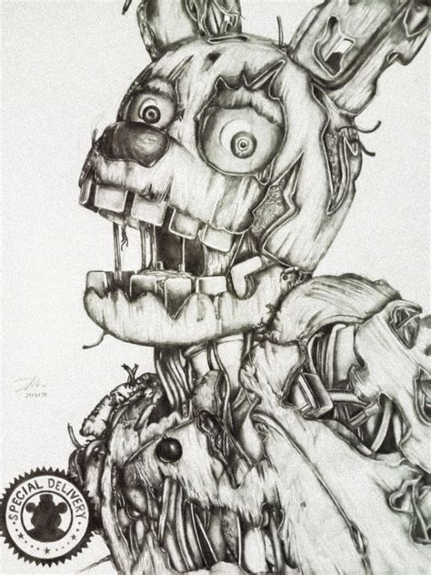 Image result for F-NaF Spring Trap Simple Drawing