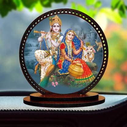 GiftzLane Lord Radha Krishna Dashboard idol for Car and Home Decorative ...