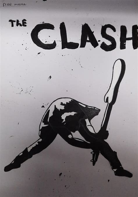Painted paul simonon's bass smash from London calling, (my favourite ...
