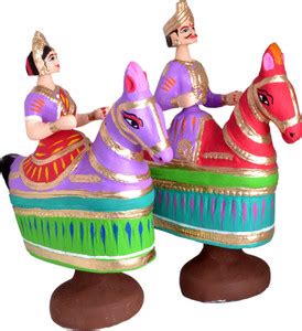 DELTART Tanjore dancing doll poikaal kuthirai (False horse shoe) - 30 ...