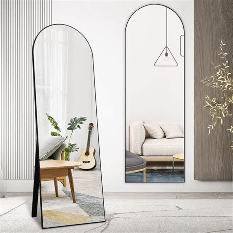 Buy Koonmi 64"x21" Arched Full Length Mirror Standing Hanging or ...