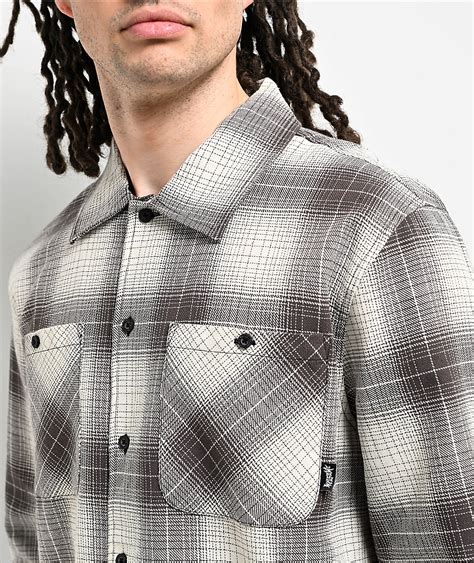 Welcome Fang Black & White Flannel Shirt | Hamilton Place
