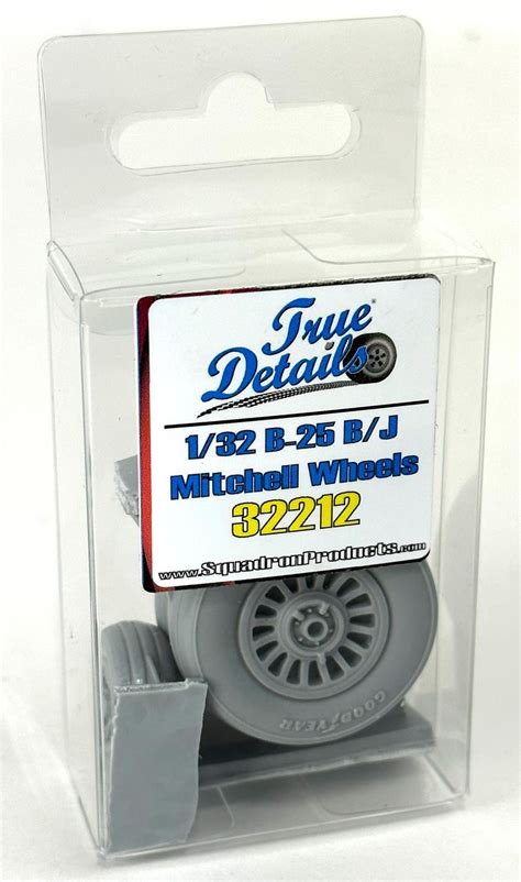 1/32 True Details B-25 B/J Mitchell Resin Wheels Set - Squadron.com