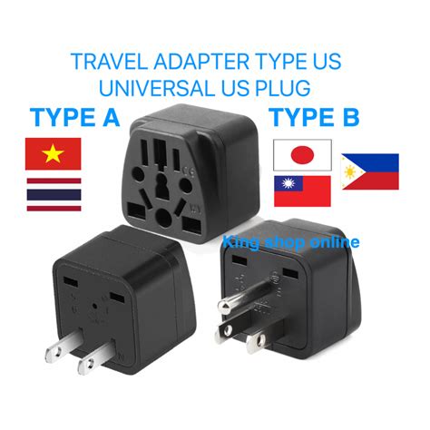 Travel adapter plug USA AMERICAN JAPAN KANADA TAIWAN Vietnam Thailand ...