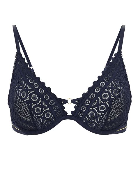 Buy Mosaic Lace Non-Padded Plunge Bra A-E at Marks & Spencer