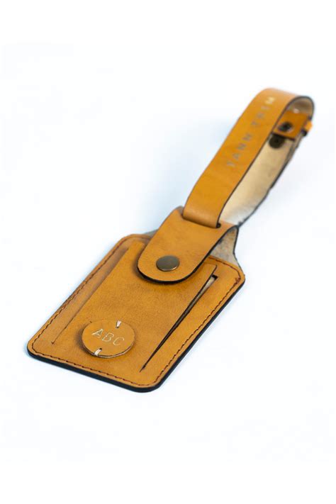 Luggage Tag: Orange & Green – TANN TRIM