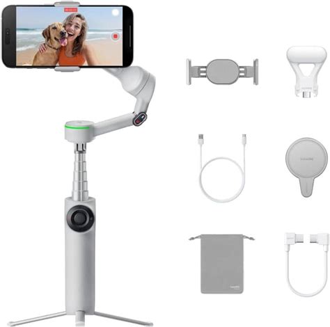 Insta360 Flow 2 Pro Creator Kit Ultimate AI Tracking Stabilizer, 360 Pan Tracking, Built-in ...