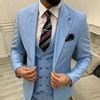 Buy Men Suits Wedding Suit Three Piece Suits Prom Suits, Slim Fit Peak ...