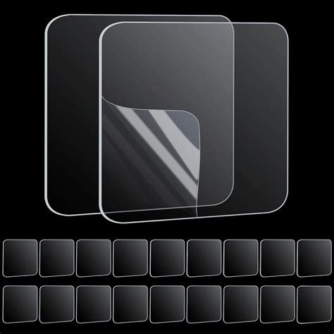 RECLUSE 18Pcs Square Double Sided Heavy Duty Adhesive Stickers, Strong ...
