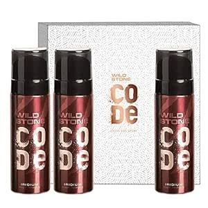 Buy Wild Stone Gift Box with Code Iridium Body Perfume, Pack of 3 ...