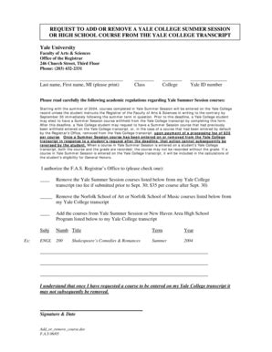 Image result for Yale Transcript