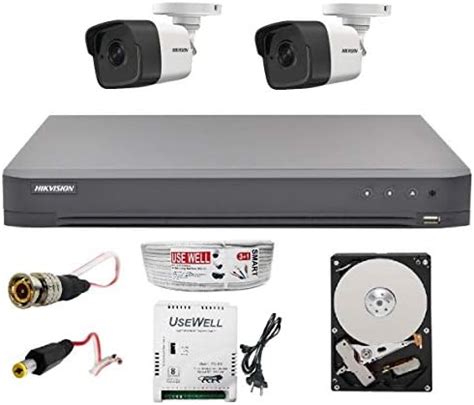 Buy HIKVISION 4CH HD DVR, 2 Bullet Cameras, 1TB Hard Disc, Wire ROLL ...