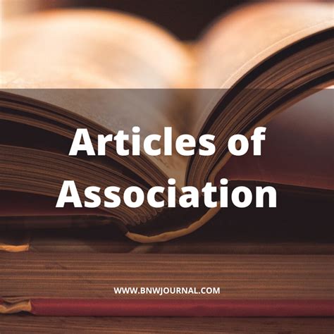 Articles Of Association Memorandum And Articles Of Association Of