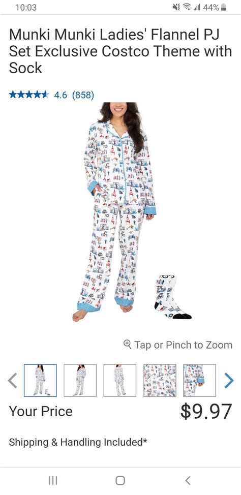 Sale on Costco themed ladies pajamas with socks online $9.97 : r/Costco