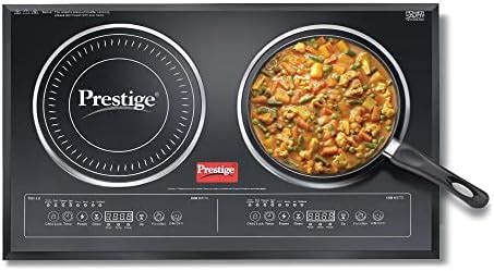 Buy Prestige PDIC 3.0 Double Induction Cooktop(3200W, Black, 2 Burner ...