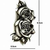 Tattoo Stickers Temporary Rose Tattoo Arm Temporary Tattoo Realistic ...