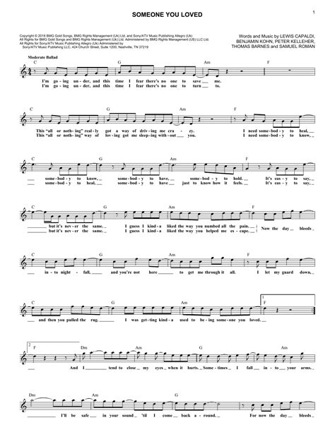 Lewis capaldi someone you loved sheet music free - dirdad