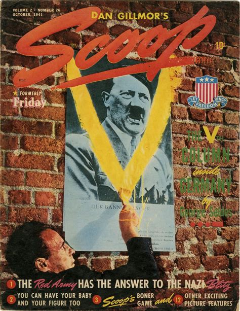 "The Nazis Kill, But V goes on..." - Anti-Nazi Issue. New York 1941 ...