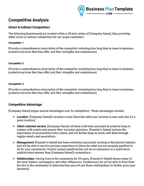 Business Plan Summary Template 的图像结果