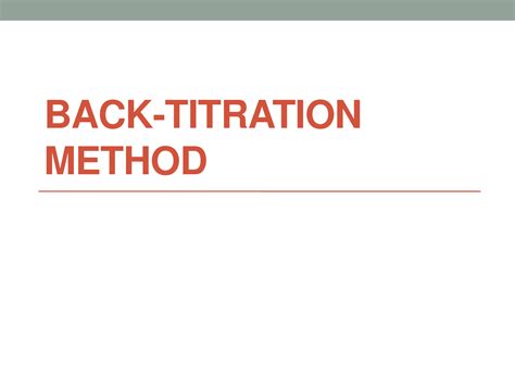 Image result for Back Titration Tutorial