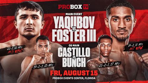 William Foster III and Muhammadkhuja Yaqubov make weight