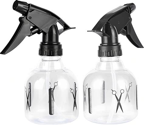 Misting Spray Bottle, 250ml Empty Water Hair Mist Spray Bottle Refillable Trigger Sprayer ...