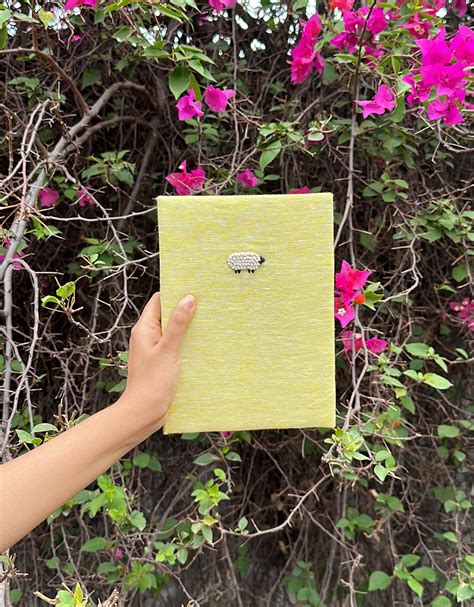 The Yellow Sheep greeting card and postcard | Hand-embroidered – Kissa ...