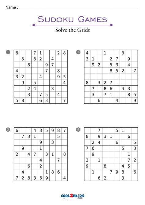 Easy Sudoku Printable 的图像结果