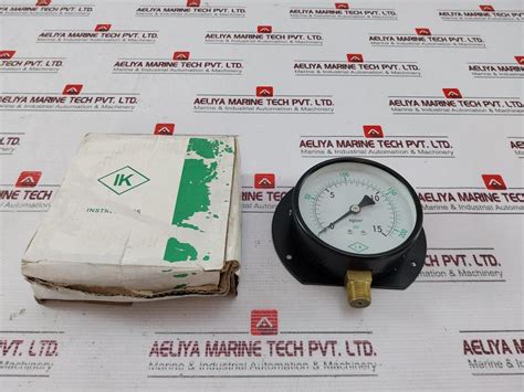 Ik Instruments 0-15 Kg/Cm2 Pressure Gauge 0-200 Psi – Aeliya Marine Tech